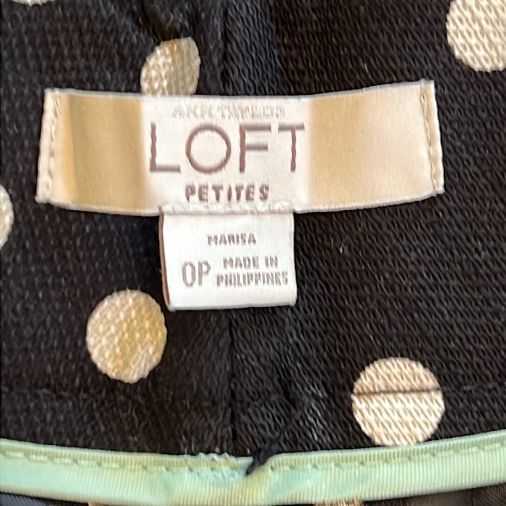 LOFT Black Polka Dot Shorts - Picture 2 of 16